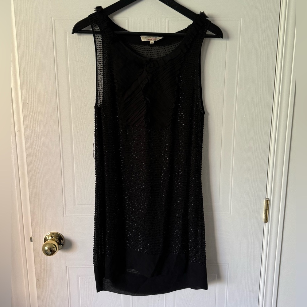 BCBGMaxAzria Runway sequin dress black  sizeXS vintage